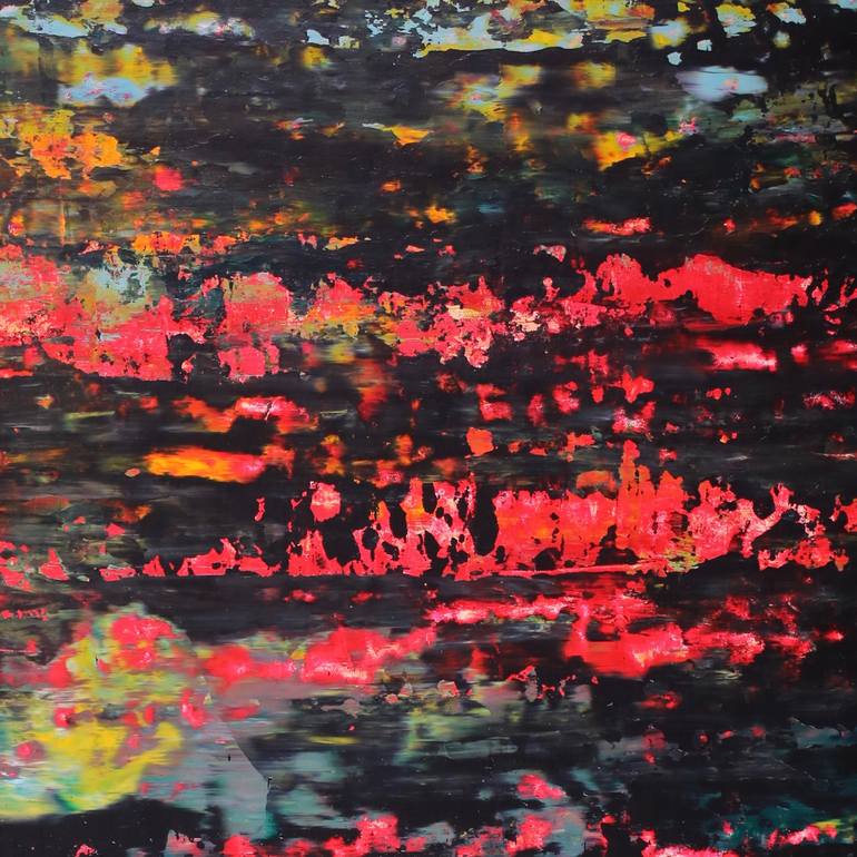 Original Fine Art Abstract Painting by Nestor Toro