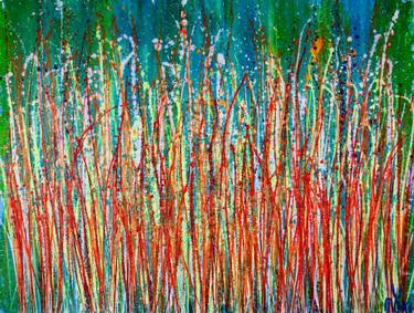 Original Fine Art Abstract Paintings by Nestor Toro