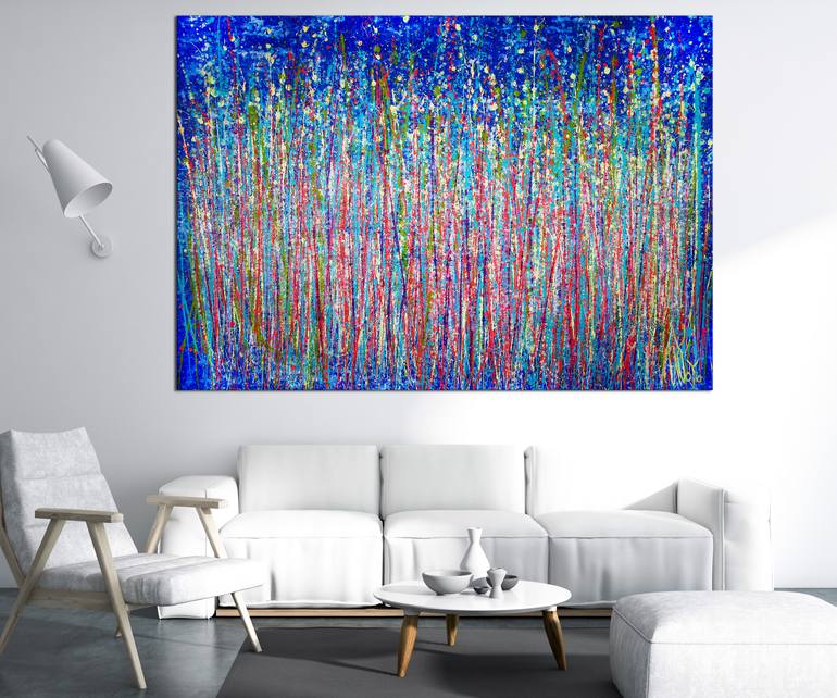 Original Fine Art Abstract Painting by Nestor Toro