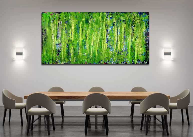 Original Abstract Nature Painting by Nestor Toro