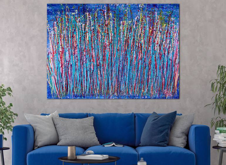 Original Fine Art Abstract Painting by Nestor Toro