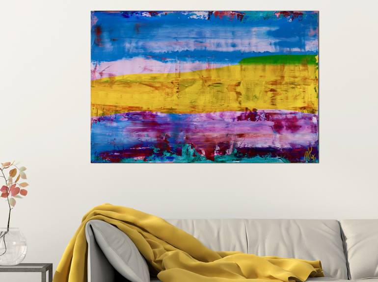 Original Fine Art Abstract Painting by Nestor Toro