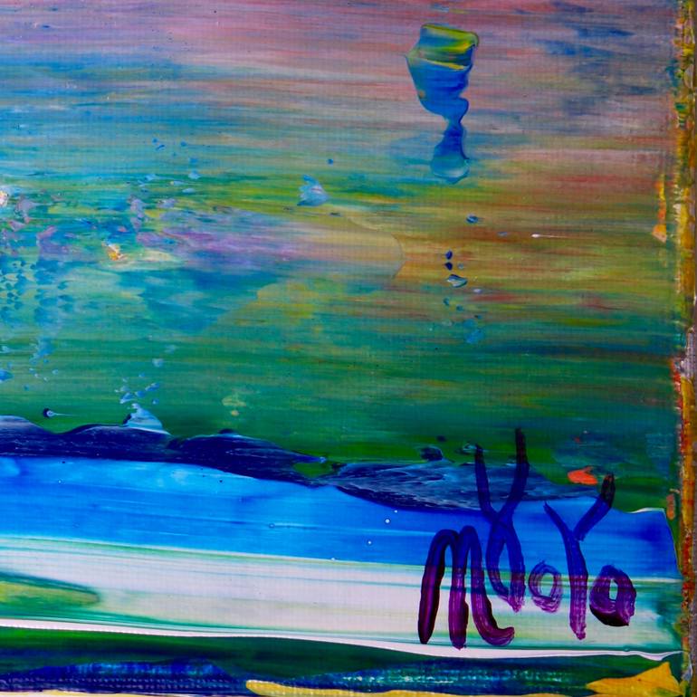 Original Abstract Seascape Painting by Nestor Toro