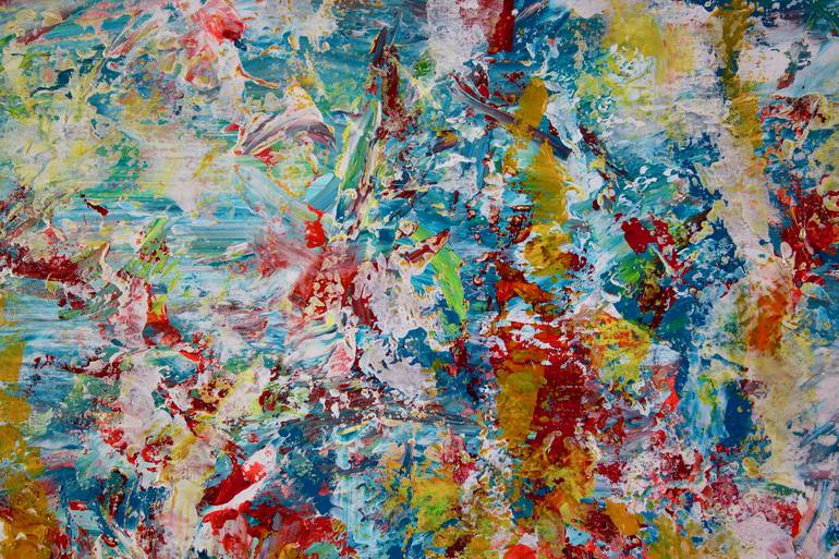 Original Fine Art Abstract Painting by Nestor Toro