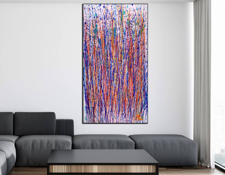 Original Abstract Expressionism Abstract Painting by Nestor Toro