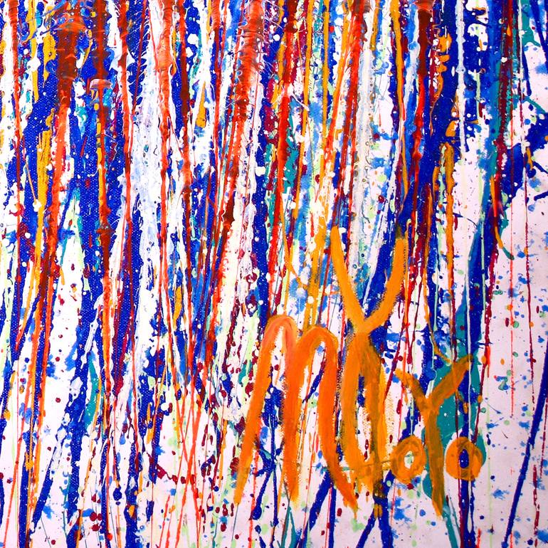 Original Abstract Expressionism Abstract Painting by Nestor Toro