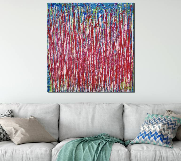 Original Abstract Expressionism Abstract Painting by Nestor Toro