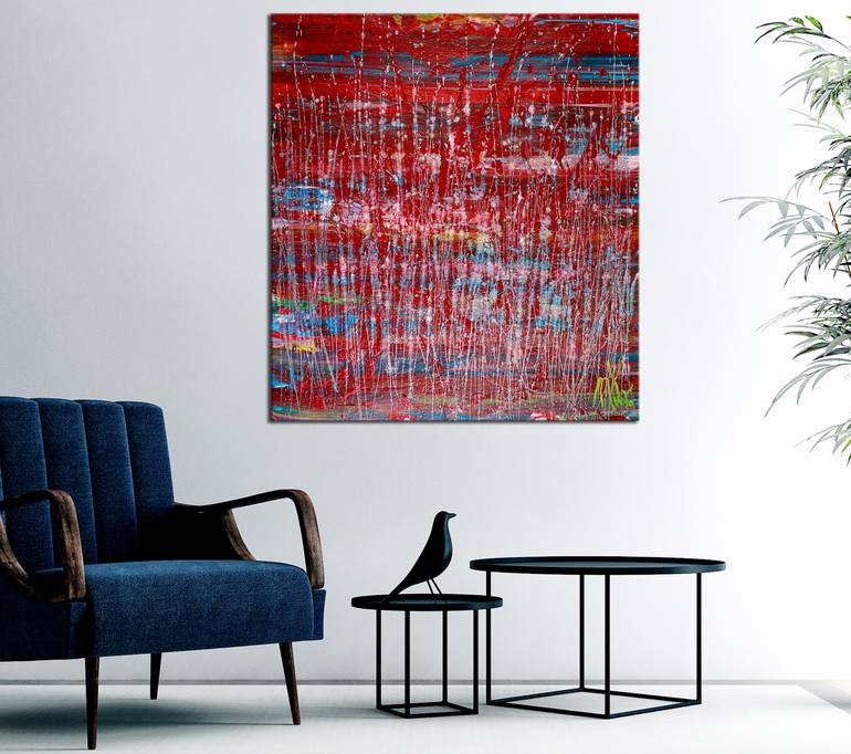 Original Abstract Expressionism Abstract Painting by Nestor Toro