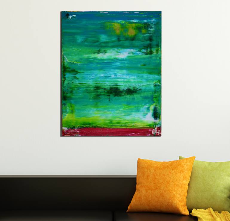 Original Fine Art Abstract Painting by Nestor Toro