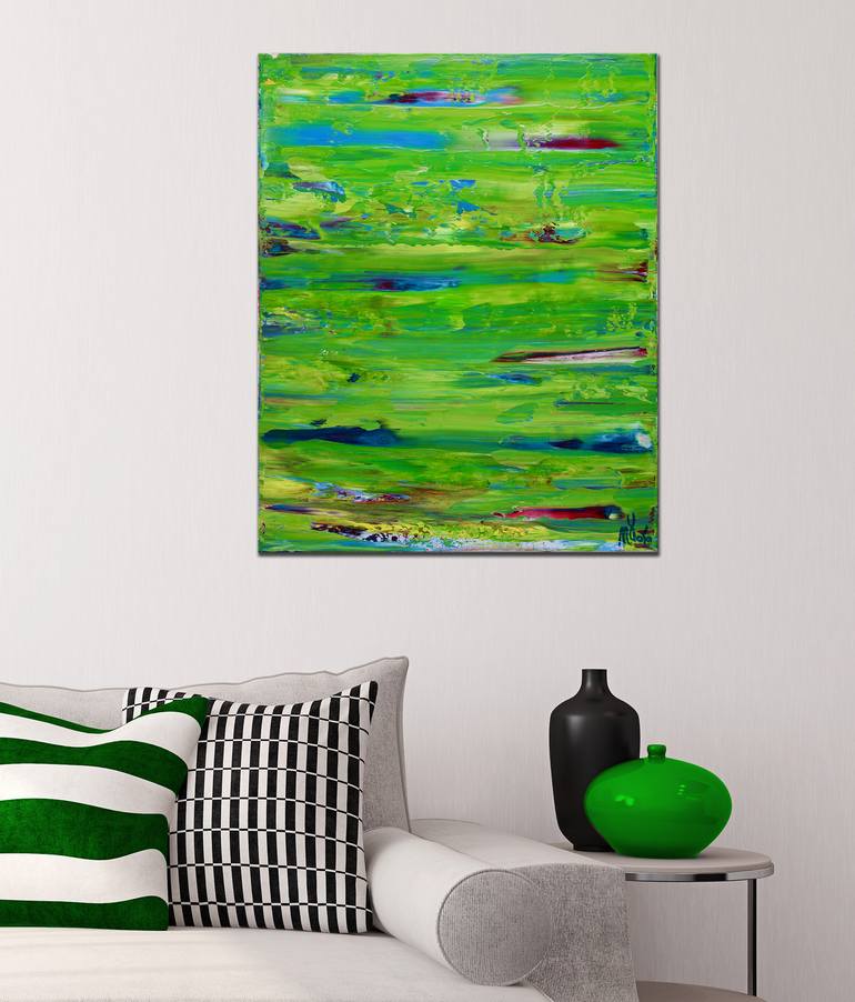 Original Fine Art Abstract Painting by Nestor Toro