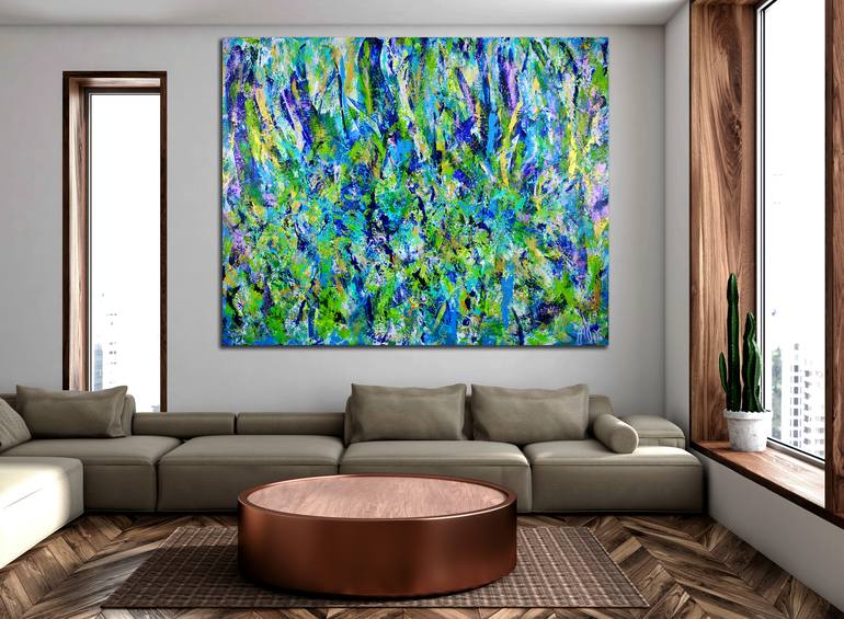 Original Abstract Nature Painting by Nestor Toro