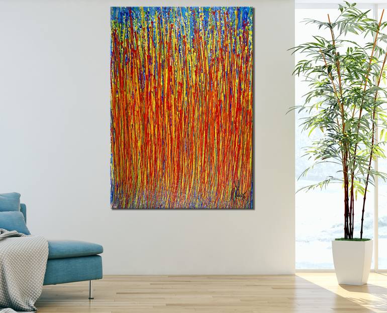 Original Abstract Expressionism Abstract Painting by Nestor Toro