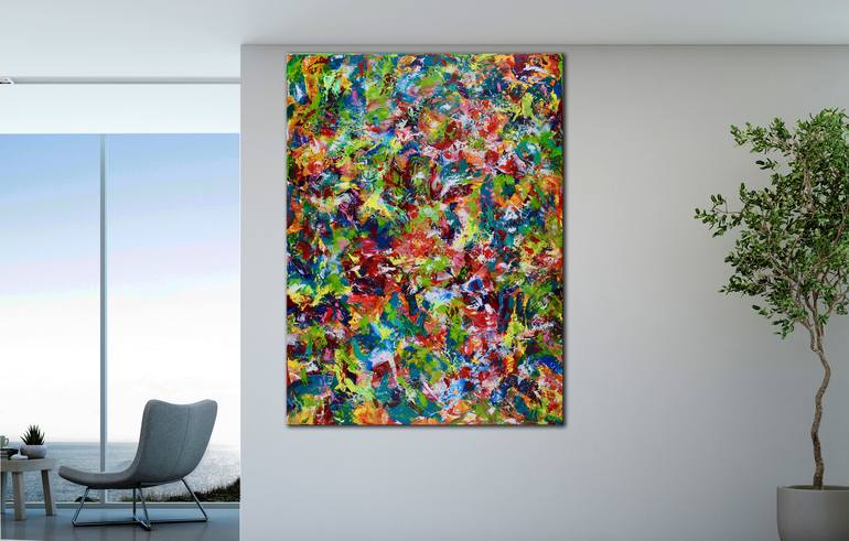 Original Expressionism Abstract Painting by Nestor Toro