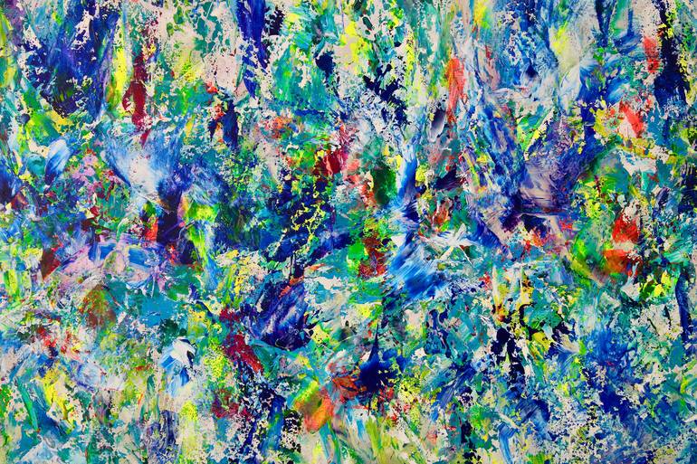 Original Abstract Expressionism Abstract Painting by Nestor Toro