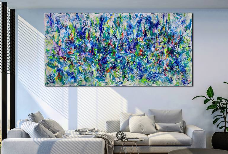 Original Abstract Expressionism Abstract Painting by Nestor Toro