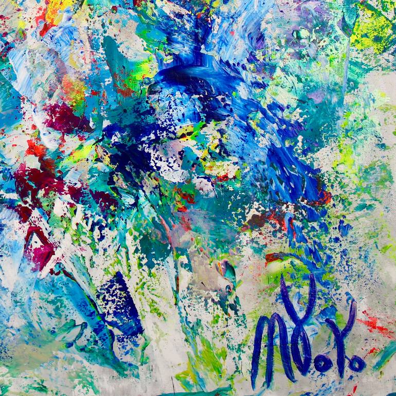 Original Abstract Expressionism Abstract Painting by Nestor Toro