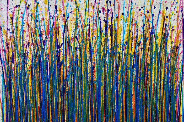 Original Abstract Expressionism Abstract Painting by Nestor Toro