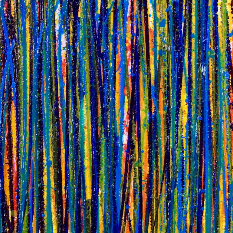 Original Abstract Expressionism Abstract Painting by Nestor Toro