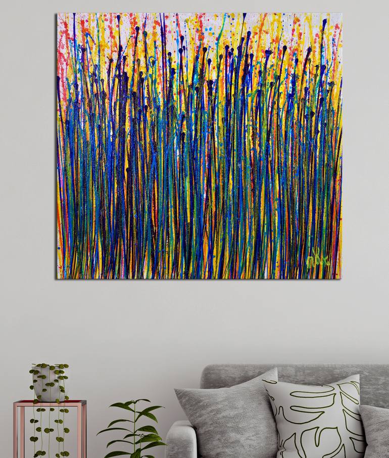 Original Abstract Expressionism Abstract Painting by Nestor Toro