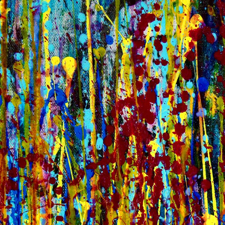 Original Abstract Expressionism Abstract Painting by Nestor Toro