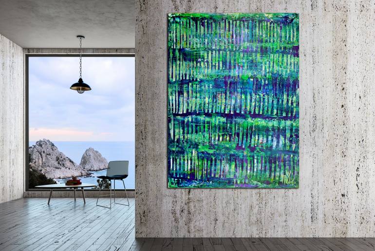 Original Abstract Nature Painting by Nestor Toro