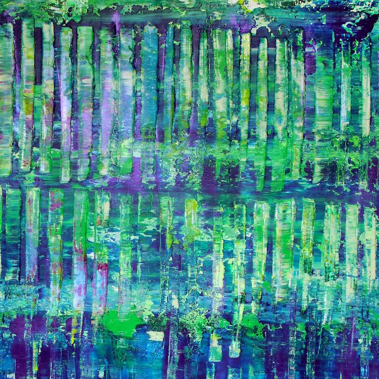 Original Abstract Nature Painting by Nestor Toro