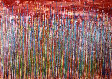 Original Fine Art Abstract Paintings by Nestor Toro