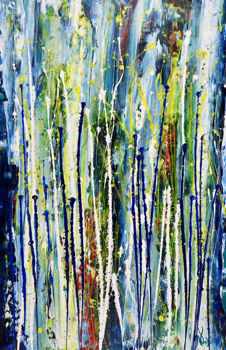 Print of Abstract Expressionism Abstract Paintings by Nestor Toro