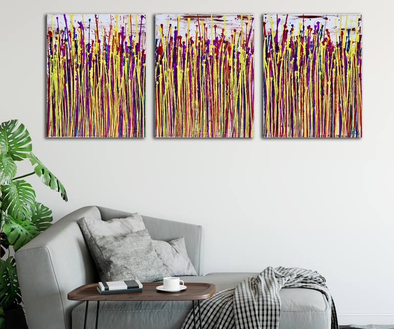 Original Abstract Expressionism Abstract Painting by Nestor Toro