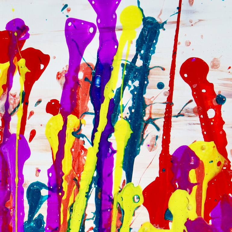 Original Abstract Expressionism Abstract Painting by Nestor Toro