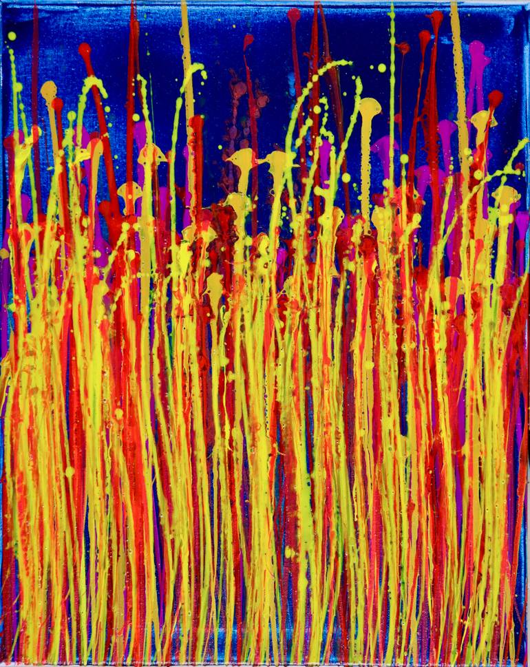 Original Abstract Expressionism Abstract Painting by Nestor Toro