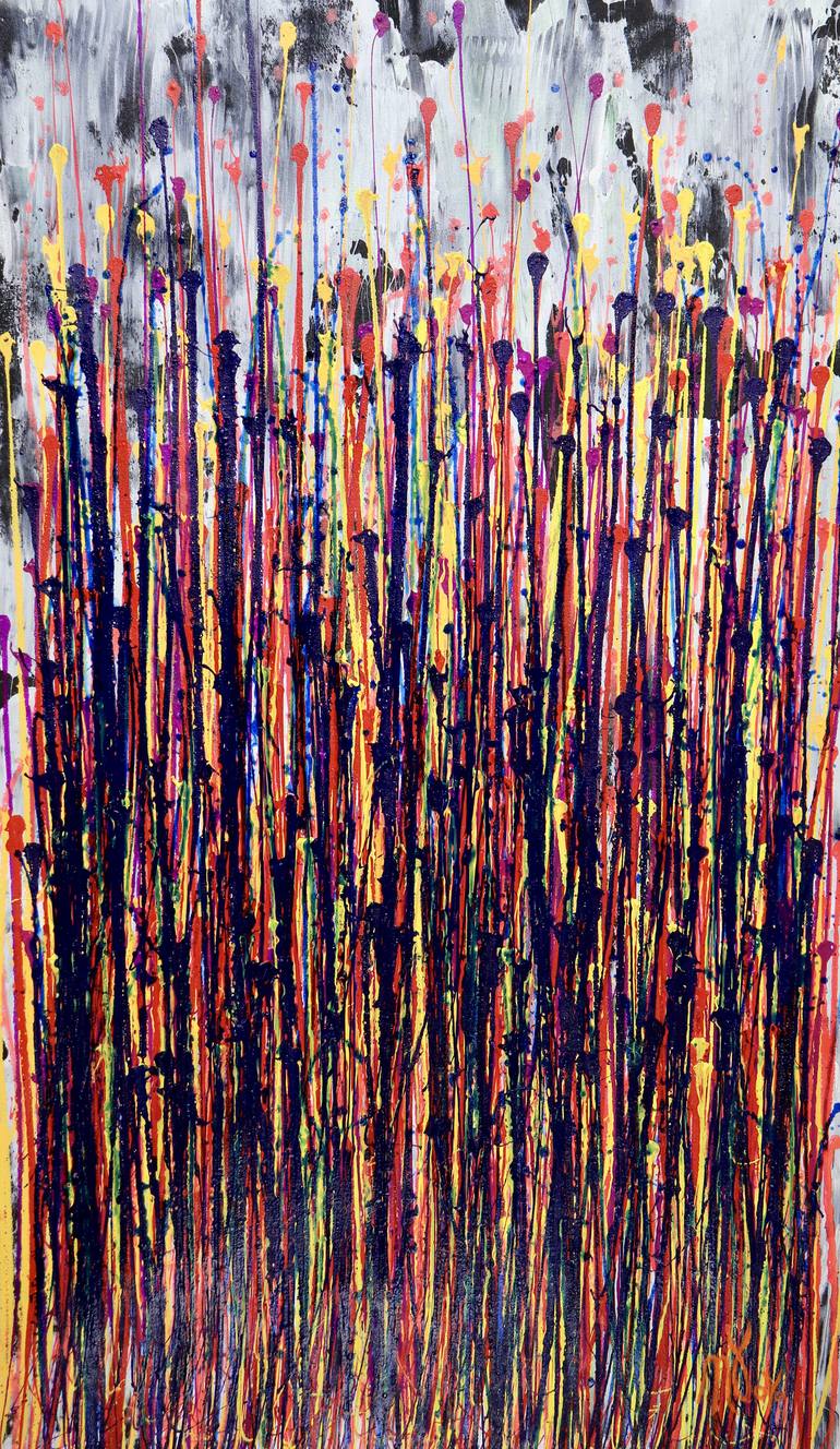 Print of Abstract Expressionism Abstract Paintings by Nestor Toro