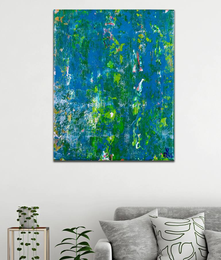 Original Abstract Nature Painting by Nestor Toro