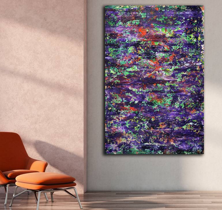 Original Fine Art Abstract Painting by Nestor Toro