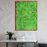 Vibrant green color palette and texture. vivid green with white and orange details. Signed in front.

Mixed media on Arches cotton paper 300 gram. The artwork requires a support or frame.

I include a certificate of authenticity that lists the materials as well as when the painting was completed.