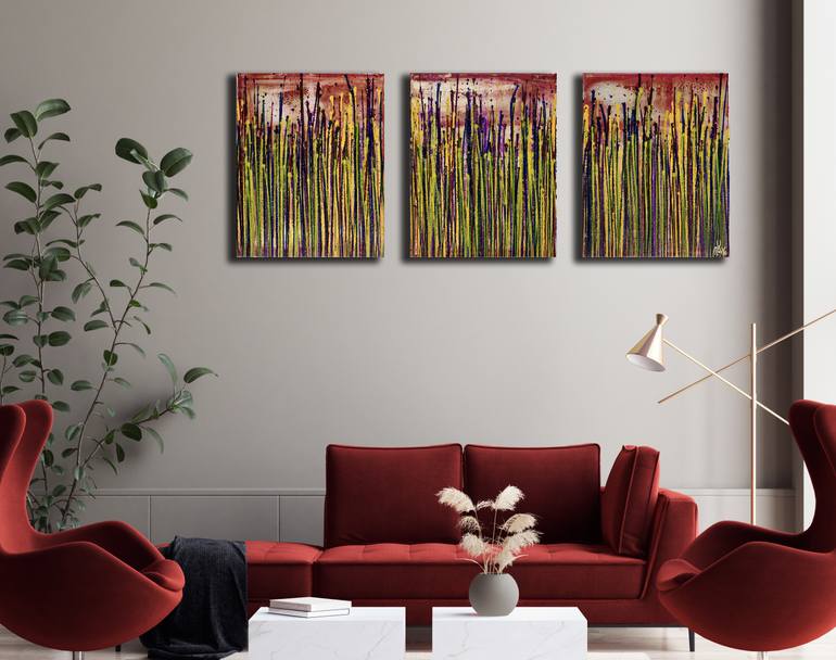Original Abstract Expressionism Abstract Painting by Nestor Toro