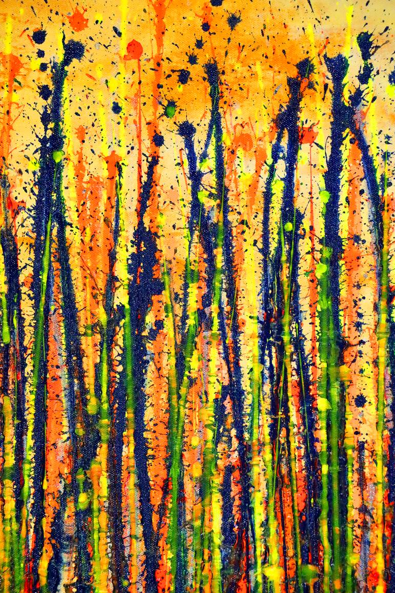 Original Abstract Expressionism Abstract Painting by Nestor Toro