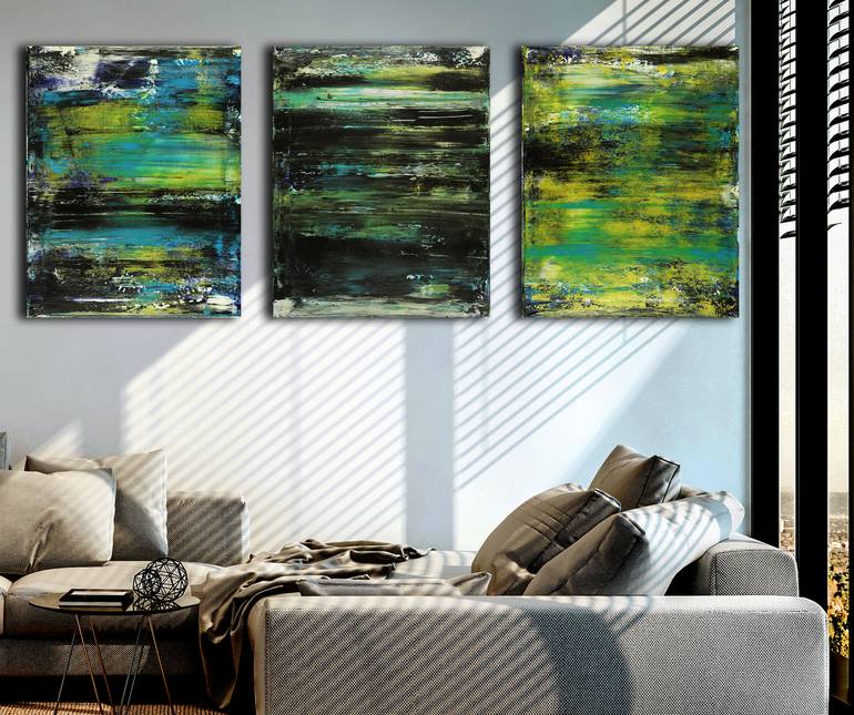 Original Abstract Nature Painting by Nestor Toro