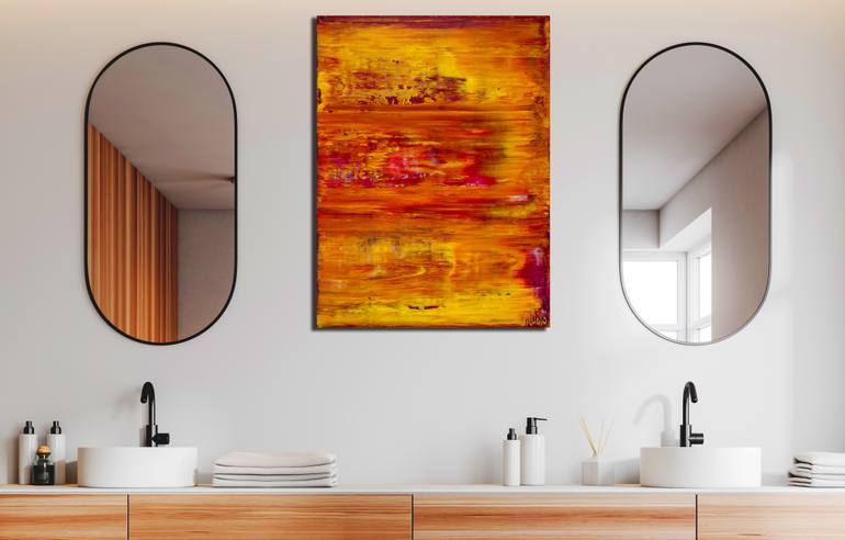 Original Abstract Landscape Painting by Nestor Toro