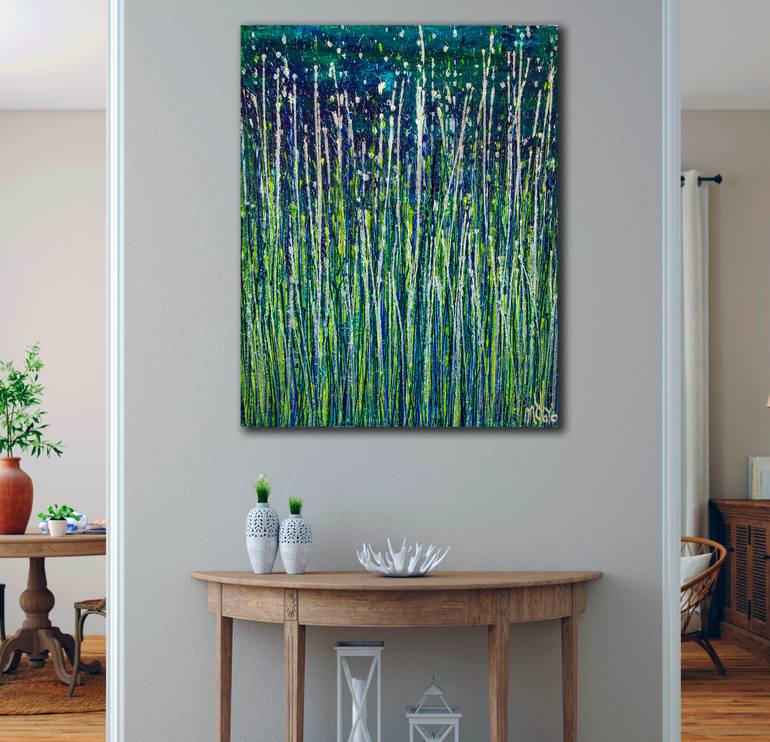 Original Abstract Expressionism Abstract Painting by Nestor Toro