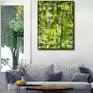 Abstract with vivid nature inspired colors, shades of green, ochre yellow and clear white with gloss finish. Created using palette knifes and fine paint layers. Signed in front. Unframed dimensions 37 x 24 in
I include a certificate of authenticity that lists the materials as well as when the painting was completed. Fine high quality materials such as Golden colors are used and UV protective spray for sunlight protection.
