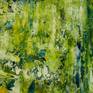 Abstract with vivid nature inspired colors, shades of green, ochre yellow and clear white with gloss finish. Created using palette knifes and fine paint layers. Signed in front. Unframed dimensions 37 x 24 in
I include a certificate of authenticity that lists the materials as well as when the painting was completed. Fine high quality materials such as Golden colors are used and UV protective spray for sunlight protection.