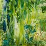 Abstract with vivid nature inspired colors, shades of green, ochre yellow and clear white with gloss finish. Created using palette knifes and fine paint layers. Signed in front. Unframed dimensions 37 x 24 in
I include a certificate of authenticity that lists the materials as well as when the painting was completed. Fine high quality materials such as Golden colors are used and UV protective spray for sunlight protection.