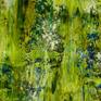 Abstract with vivid nature inspired colors, shades of green, ochre yellow and clear white with gloss finish. Created using palette knifes and fine paint layers. Signed in front. Unframed dimensions 37 x 24 in
I include a certificate of authenticity that lists the materials as well as when the painting was completed. Fine high quality materials such as Golden colors are used and UV protective spray for sunlight protection.