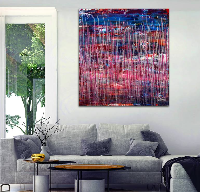 Original Abstract Expressionism Abstract Painting by Nestor Toro