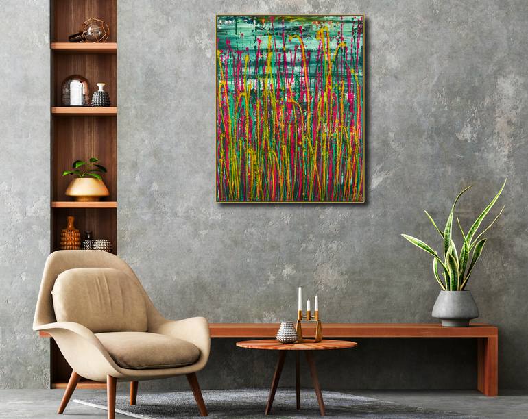 Original Abstract Painting by Nestor Toro