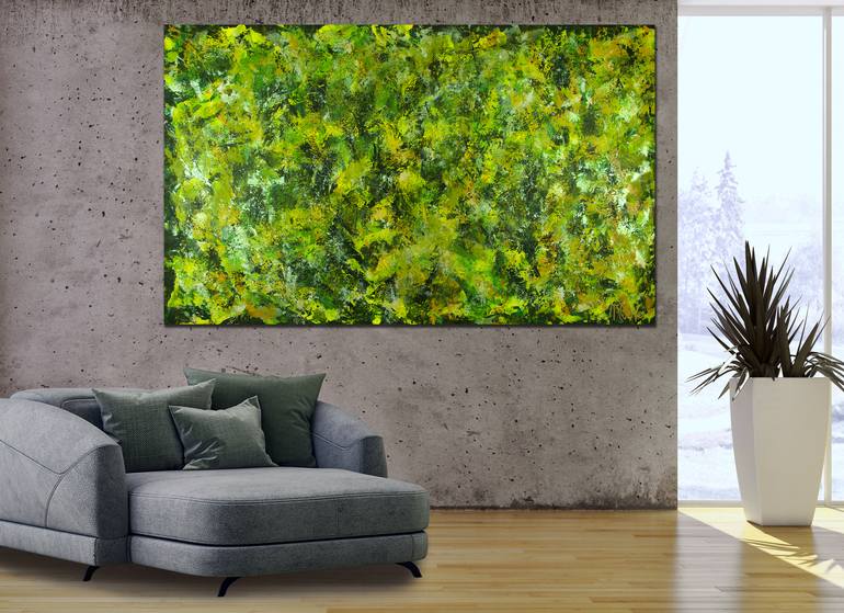 Original Abstract Nature Painting by Nestor Toro