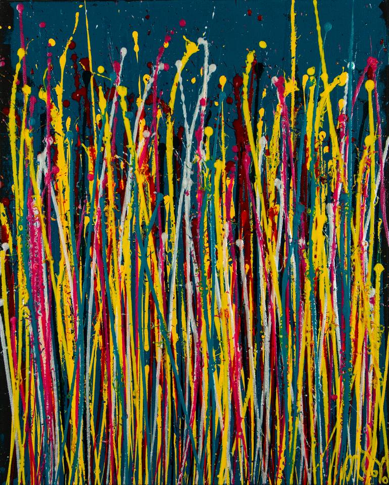 Original Abstract Expressionism Abstract Painting by Nestor Toro