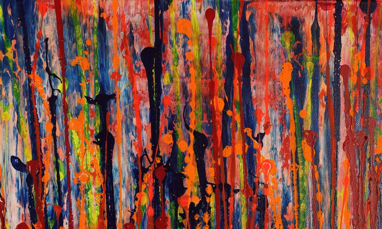 Original Abstract Expressionism Abstract Painting by Nestor Toro