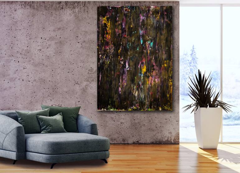 Original Abstract Nature Painting by Nestor Toro